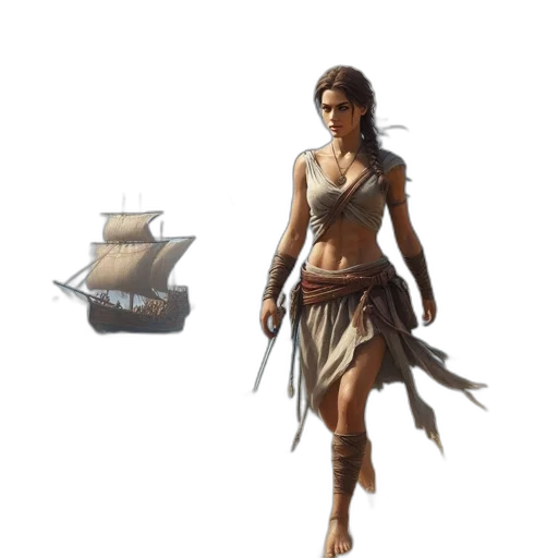 concept art, fantasy art, pixel art, 3d render transparent PNG cut-out