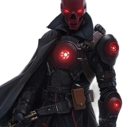 robot, mask, staff, concept art transparent PNG cut-out