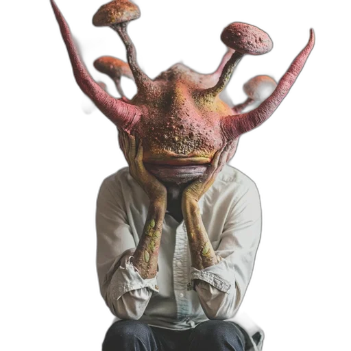 staff, mask, creature, animal transparent PNG cut-out