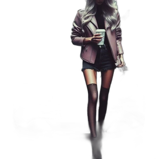 jacket, staff, dress, concept art transparent PNG cut-out