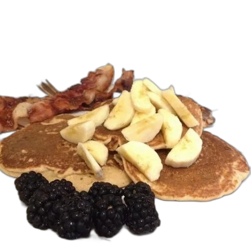 food, breakfast, plate, pancakes transparent PNG cut-out