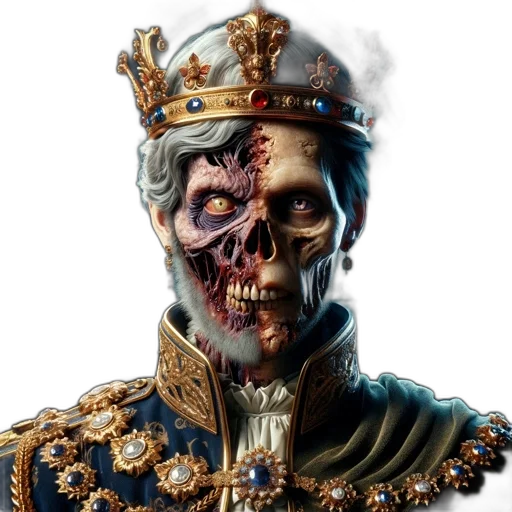 crown, face, mask, staff transparent PNG cut-out