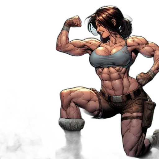 comic book art, concept art, photorealistic, cartoon transparent PNG cut-out