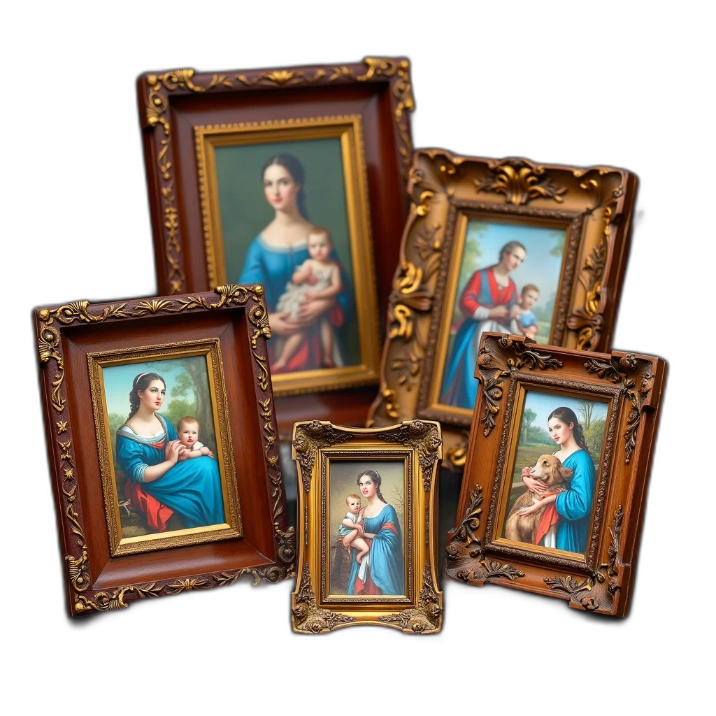 jewelry, oil painting, photorealistic, 3d render transparent PNG cut-out