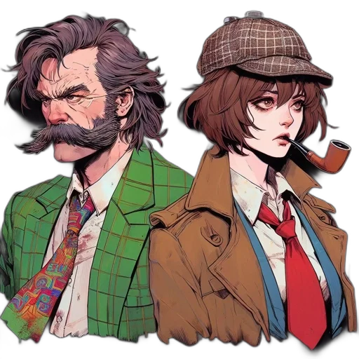 jacket, concept art, comic book art, pixel art transparent PNG cut-out