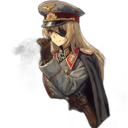staff, hat, weapon, jacket transparent PNG cut-out