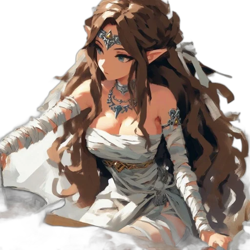 dress, sword, dragon, staff transparent PNG cut-out