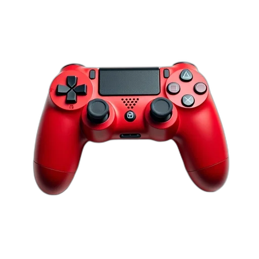 weapon, 3d render, red, close-up transparent PNG cut-out