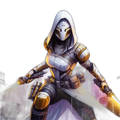 sword, weapon, robot, jacket transparent PNG cut-out