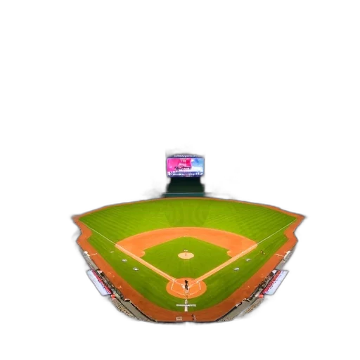 panoramic, view, baseball, stadium transparent PNG cut-out