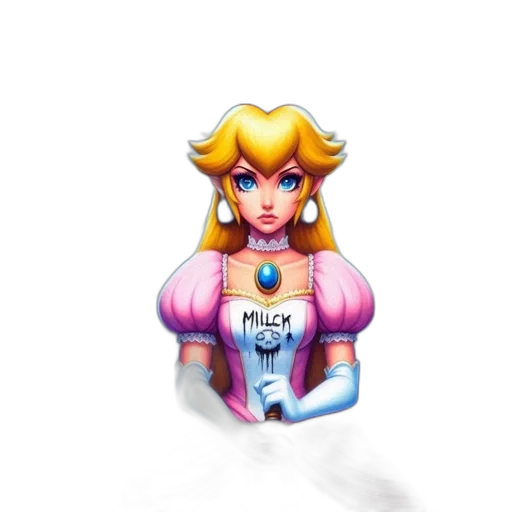 dress, crown, jewelry, staff transparent PNG cut-out