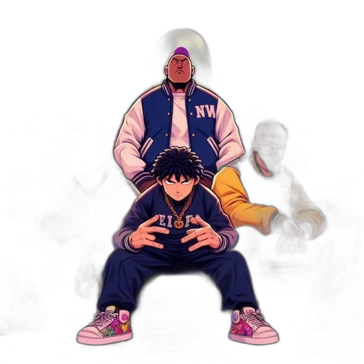 jacket, concept art, anime, pixel art transparent PNG cut-out