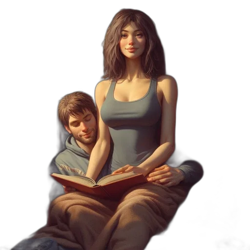 concept art, fantasy art, photorealistic, oil painting transparent PNG cut-out