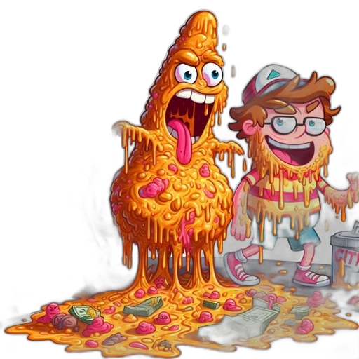 food, concept art, pixel art, comic book art transparent PNG cut-out