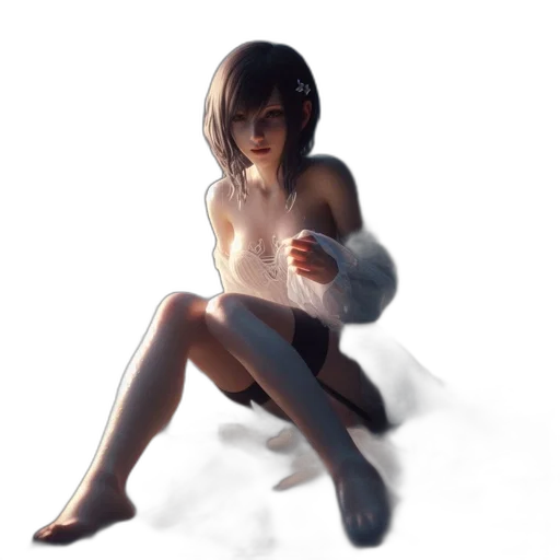 dress, robot, face, weapon transparent PNG cut-out