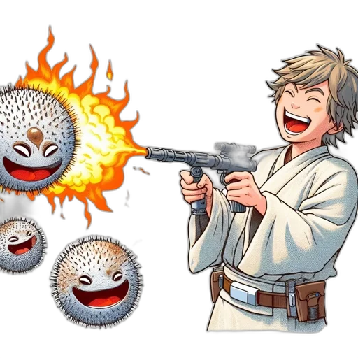 weapon, mask, staff, creature transparent PNG cut-out