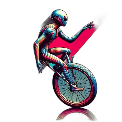 robot, concept art, vaporwave, cyberpunk transparent PNG cut-out