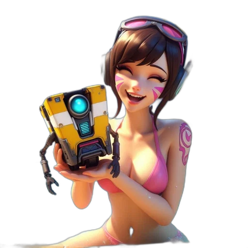 robot, weapon, staff, face transparent PNG cut-out
