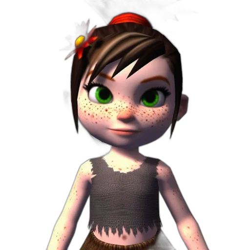 staff, dress, creature, jewelry transparent PNG cut-out
