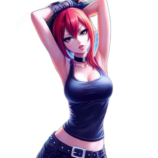 dress, robot, staff, weapon transparent PNG cut-out