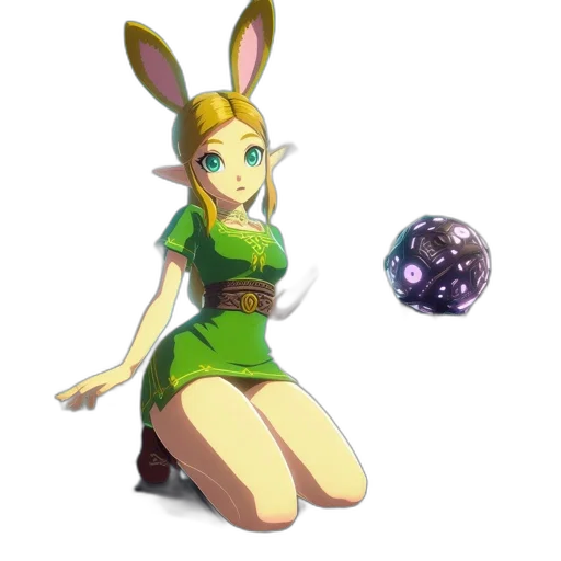 dress, staff, weapon, animal transparent PNG cut-out