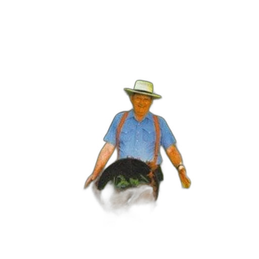 hat, staff, animal, jacket transparent PNG cut-out