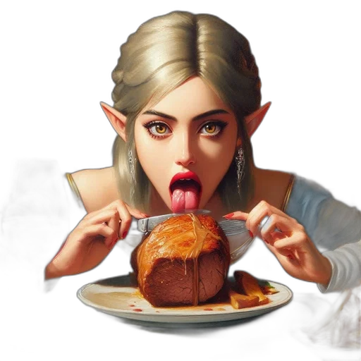 food, face, concept art, fantasy art transparent PNG cut-out