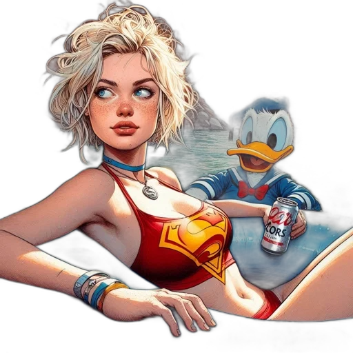 comic book art, concept art, pixel art, cartoon transparent PNG cut-out
