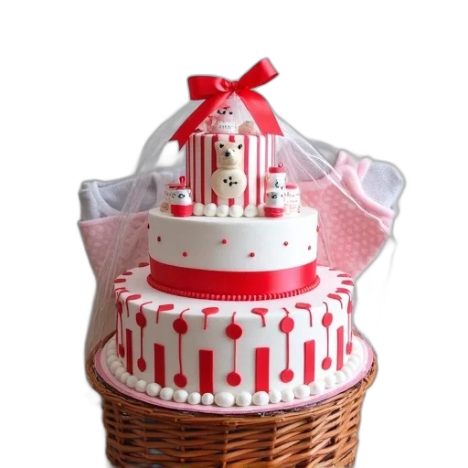 crown, 3d render, baby, shower transparent PNG cut-out
