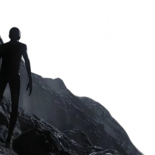 creature, 3d render, concept art, outer space transparent PNG cut-out