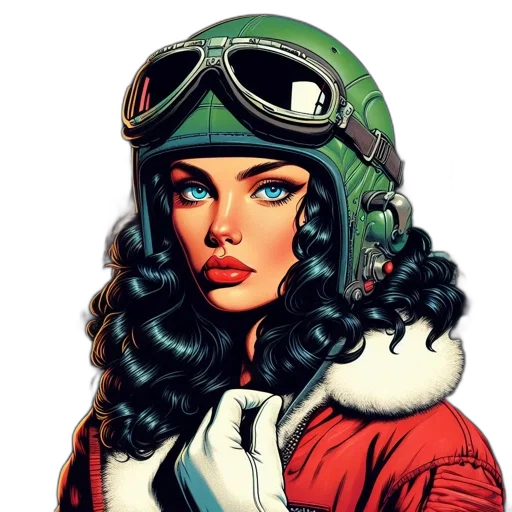 jacket, comic book art, cartoon, fantasy art transparent PNG cut-out