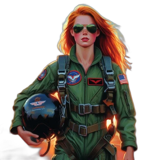 jacket, concept art, comic book art, fantasy art transparent PNG cut-out