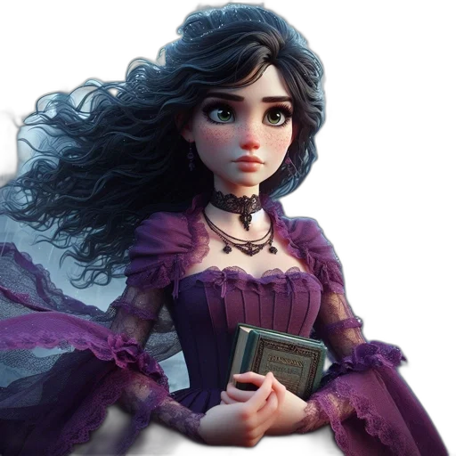 dress, fantasy art, concept art, 3d render transparent PNG cut-out
