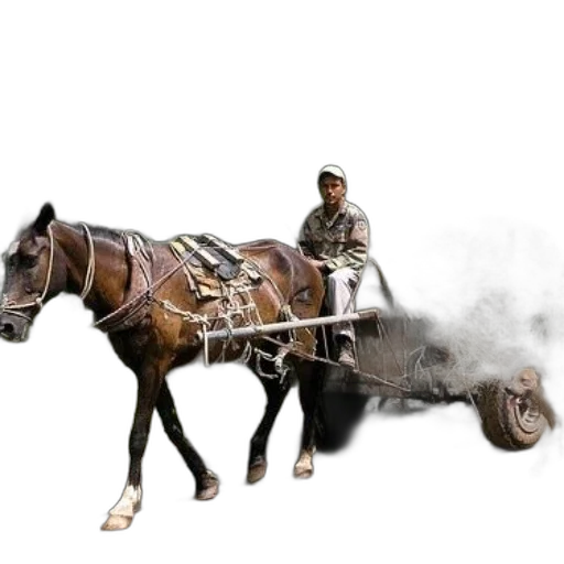 car, animal, staff, weapon transparent PNG cut-out