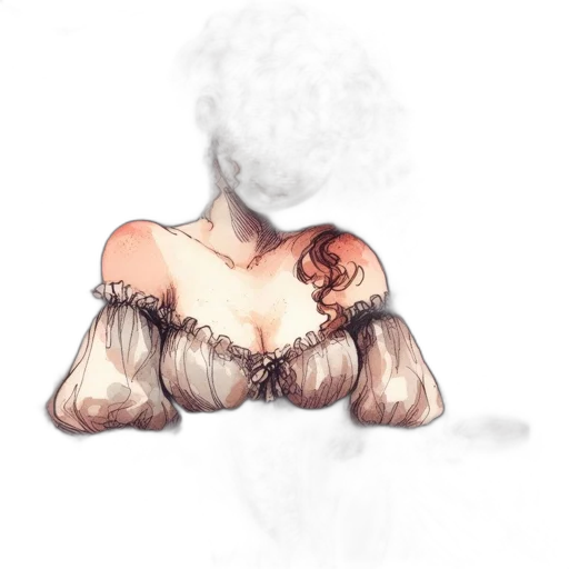 hair, dress, mask, jewelry transparent PNG cut-out