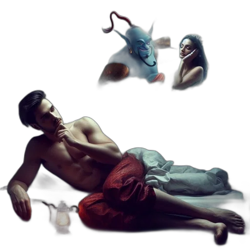 creature, mask, concept art, photorealistic transparent PNG cut-out