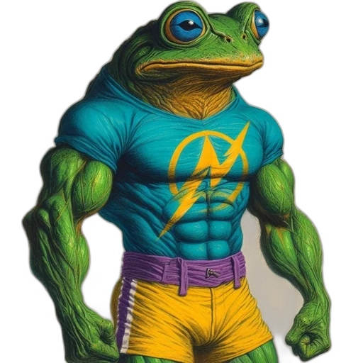 animal, creature, jacket, comic book art transparent PNG cut-out