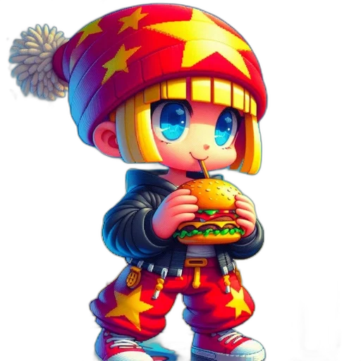 food, robot, hat, jacket transparent PNG cut-out