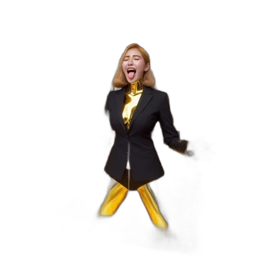 staff, jacket, dress, 3d render transparent PNG cut-out