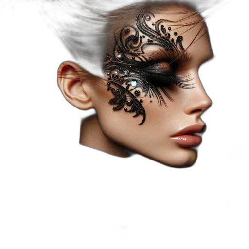mask, face, crown, jewelry transparent PNG cut-out