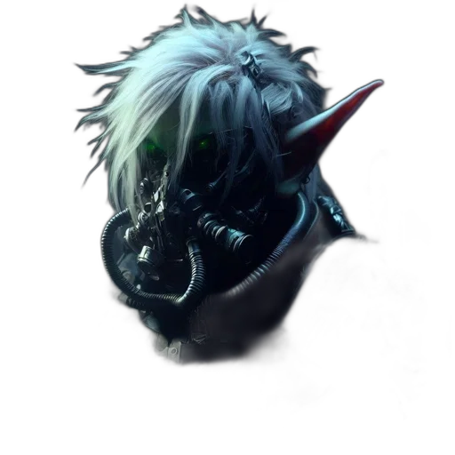 dragon, mask, creature, staff transparent PNG cut-out