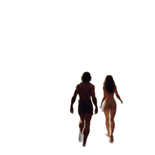 dress, hair, creature, 3d render transparent PNG cut-out