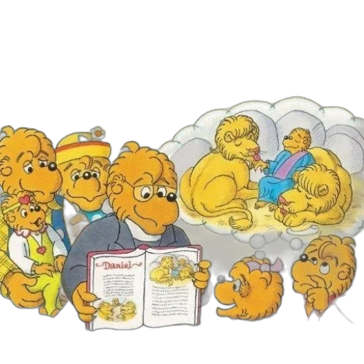 concept art, cartoon, fire, berenstain transparent PNG cut-out