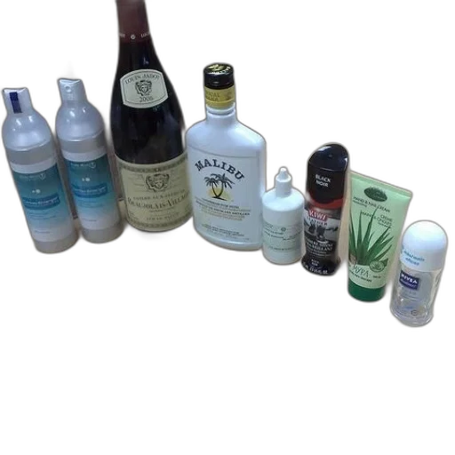 bottle, collection, items, including transparent PNG cut-out