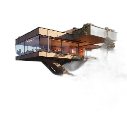 building, 3d render, concept art, photorealistic transparent PNG cut-out