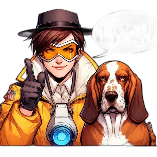 staff, animal, comic book art, concept art transparent PNG cut-out