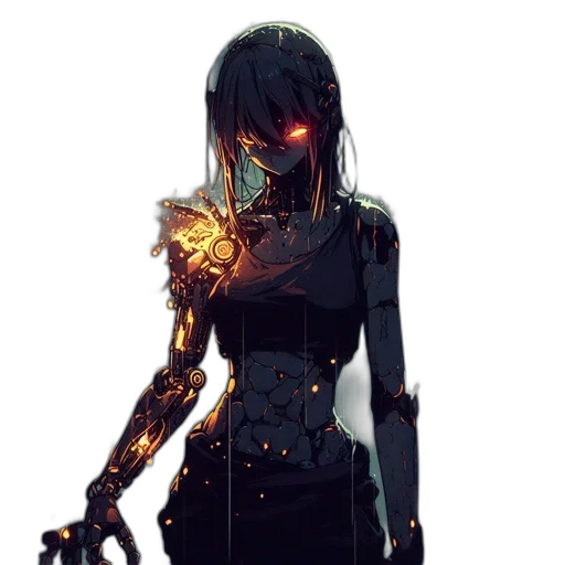 robot, mask, weapon, dress transparent PNG cut-out