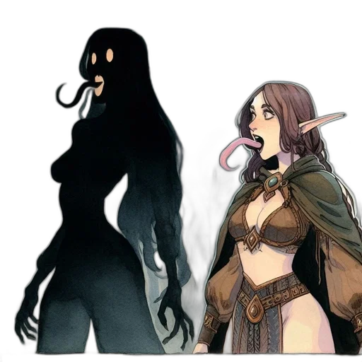 creature, staff, mask, concept art transparent PNG cut-out