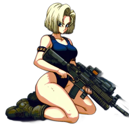 weapon, pixel art, concept art, cyberpunk transparent PNG cut-out