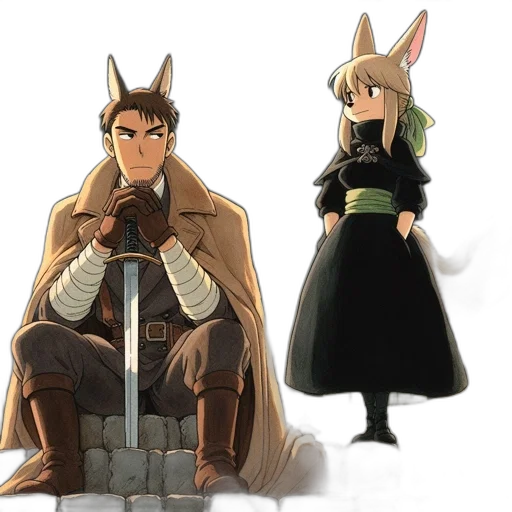 concept art, fantasy art, 3d render, anime transparent PNG cut-out